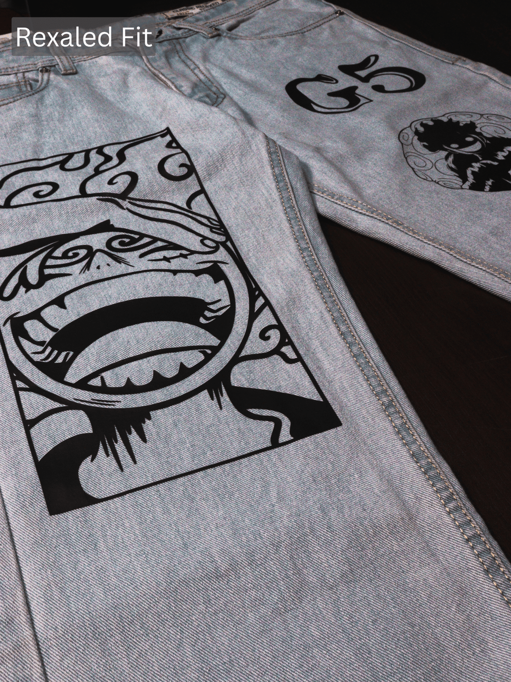 Pirate King Luffy Printed Jeans