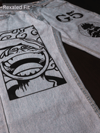 Pirate King Luffy Printed Jeans