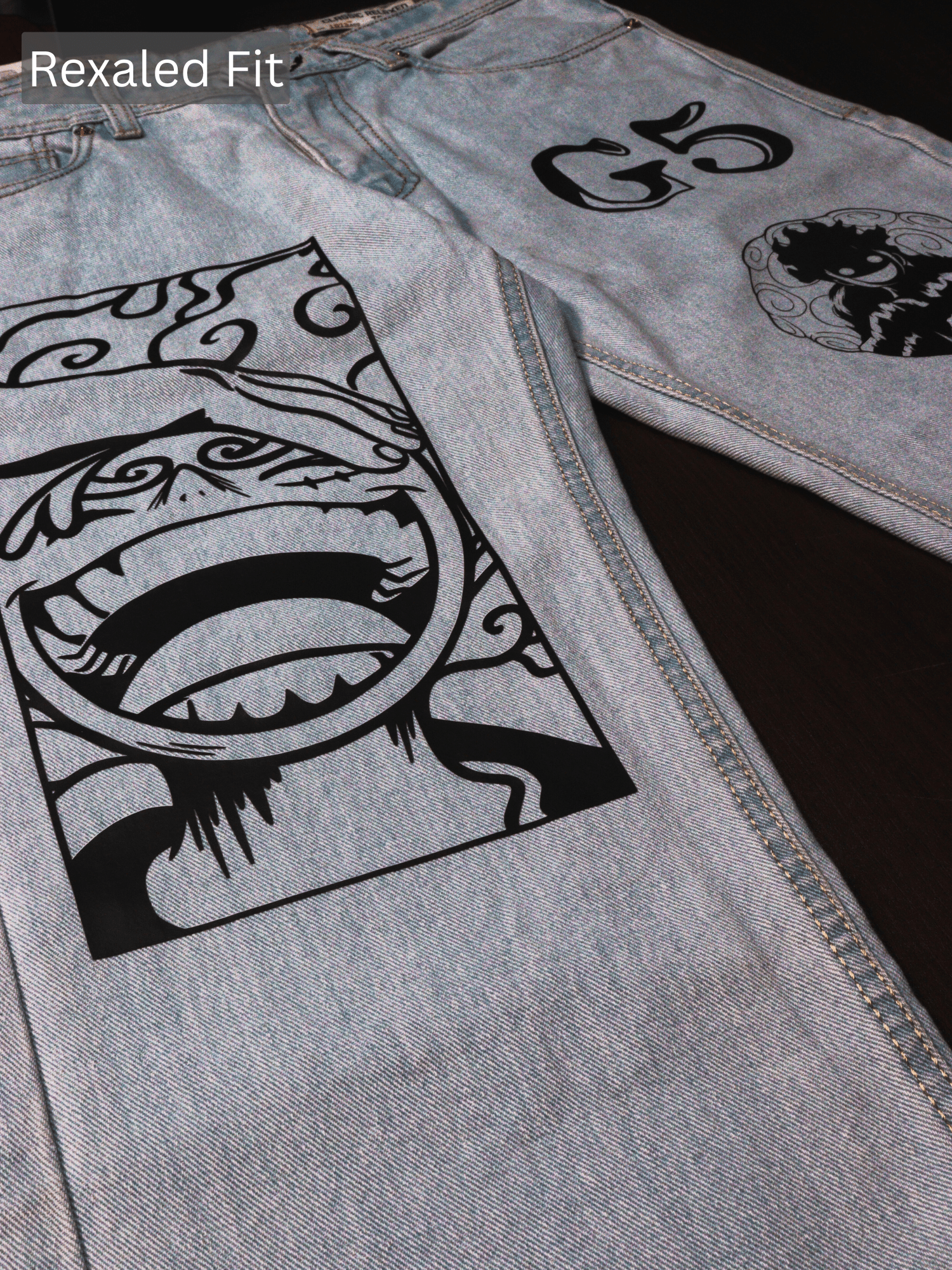 Pirate King Luffy Printed Jeans