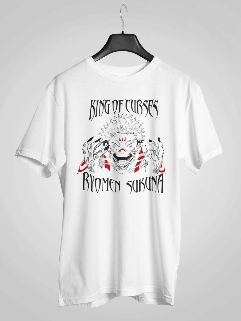 King Of Curses: Ryomen Sukuna Half Sleeve T-Shirt