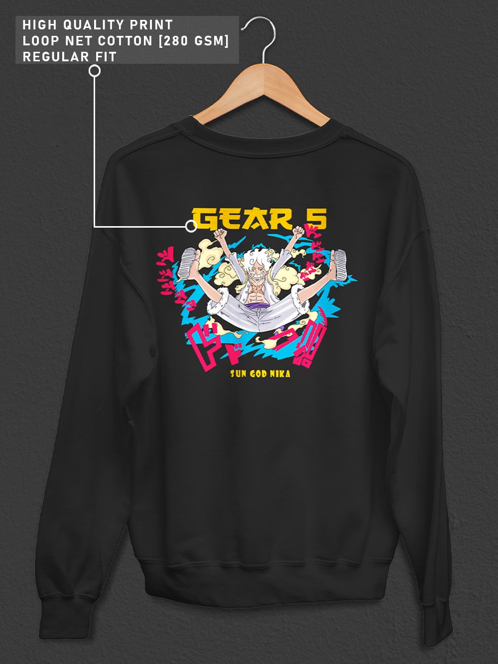 Gear 5 Luffy Anime Sweatshirt