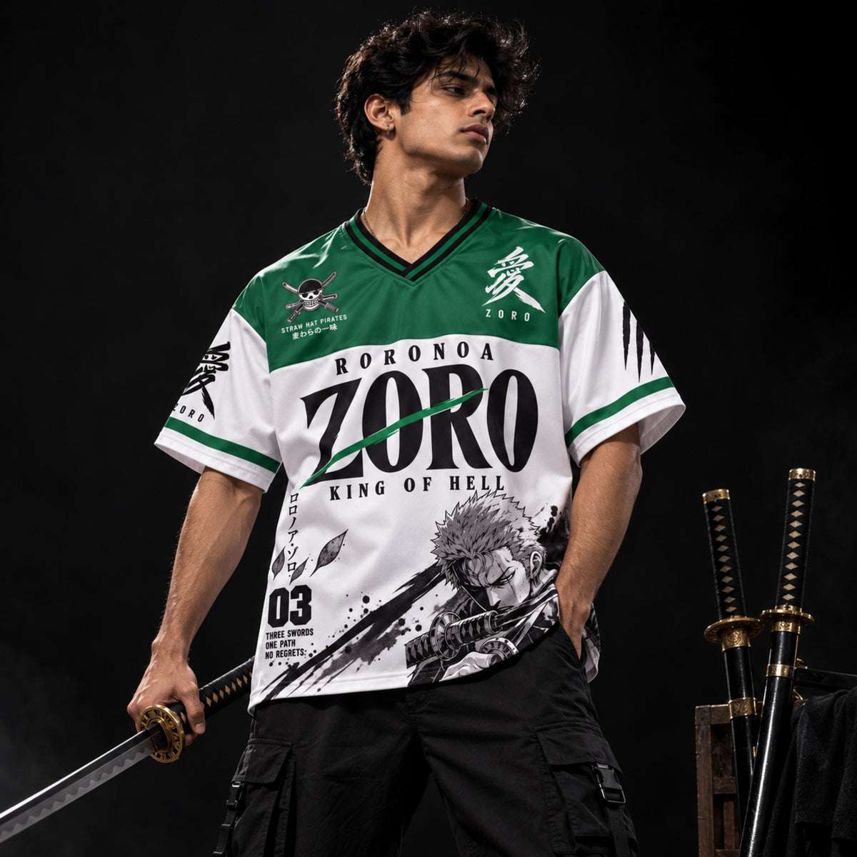 Zoro King of Hell Oversized Jersey