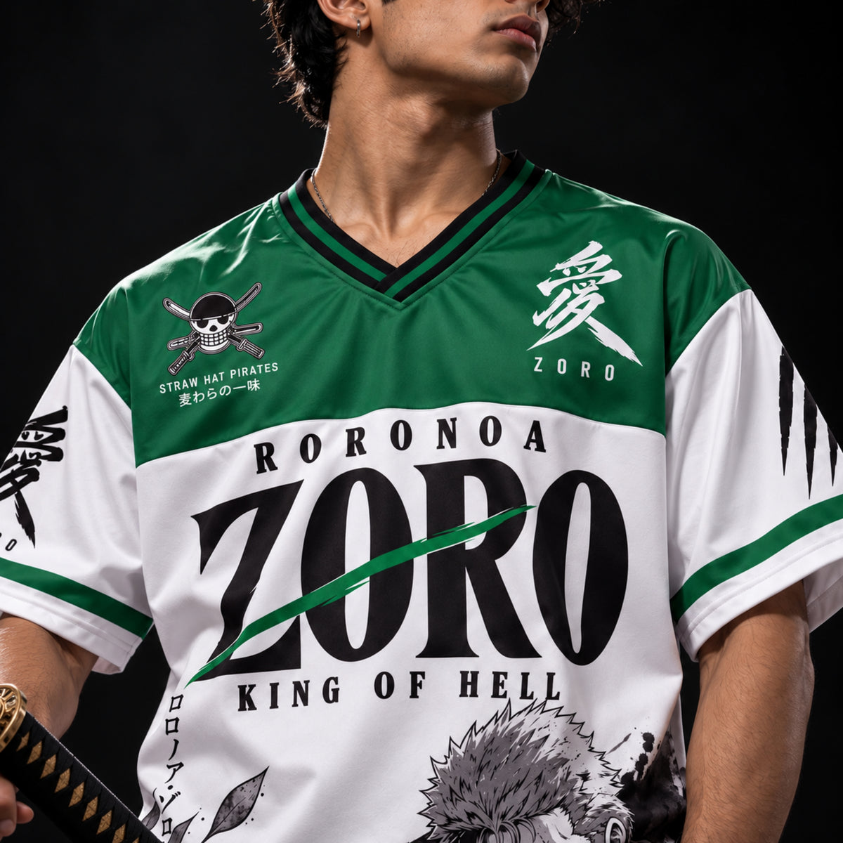 Zoro King of Hell Oversized Jersey