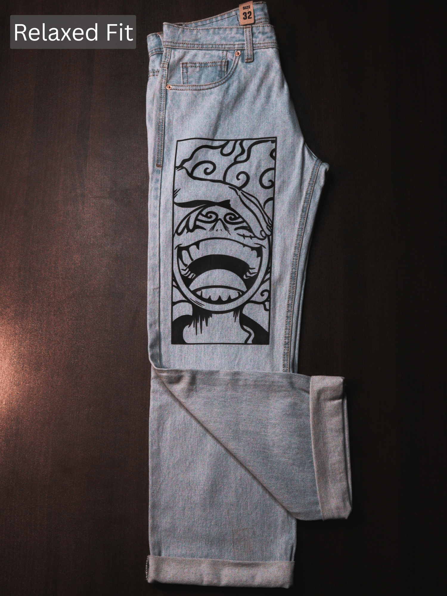 Pirate King Luffy Printed Jeans