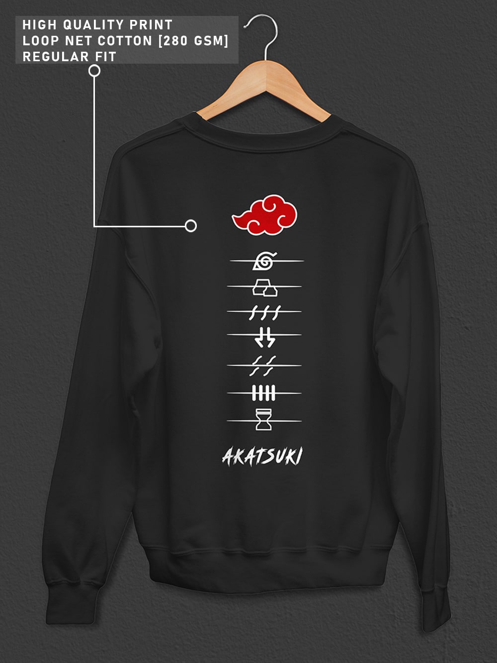 Akatsuki Symbol Anime Sweatshirt