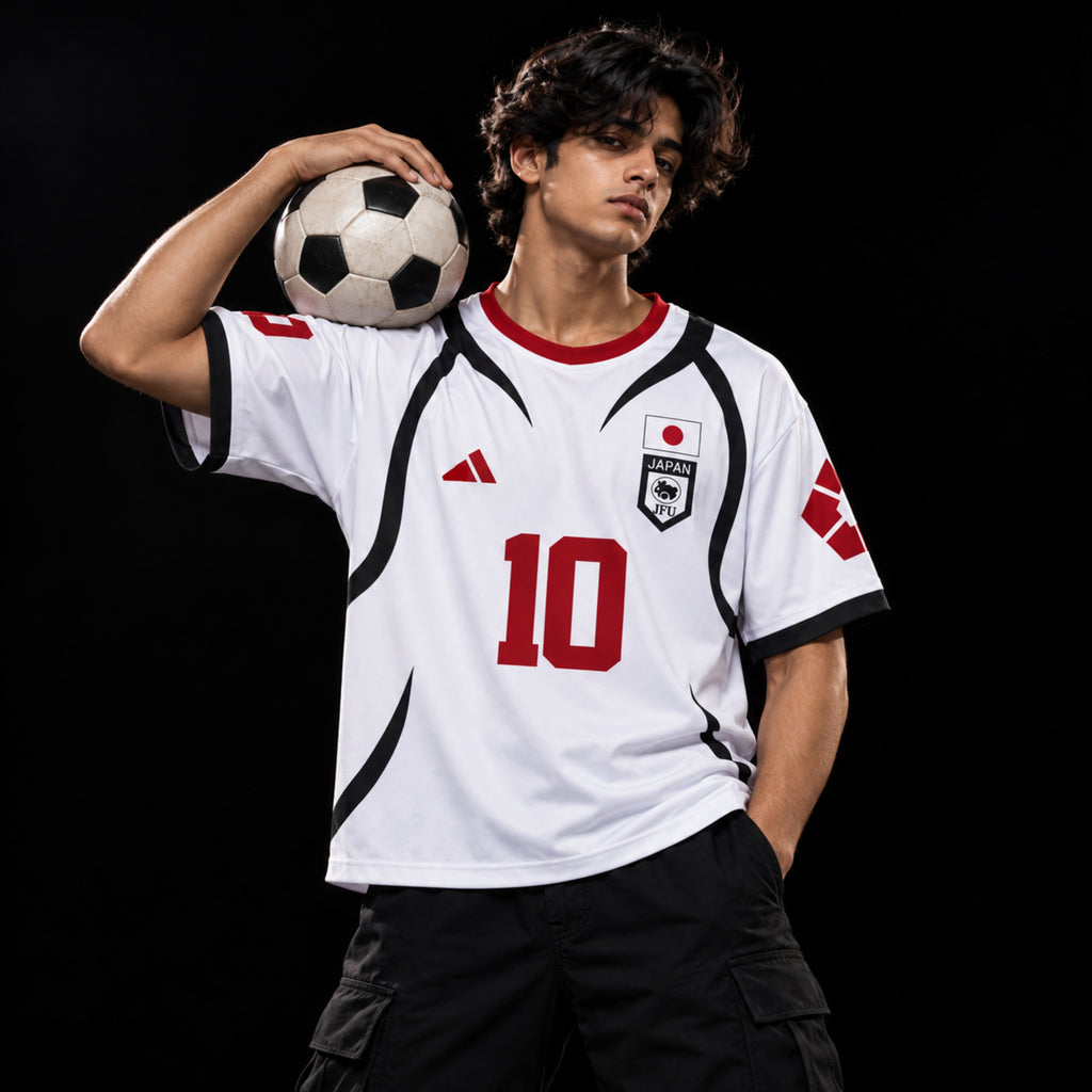 U-20 Japan Oversized Jersey Customizable [ WHITE ]