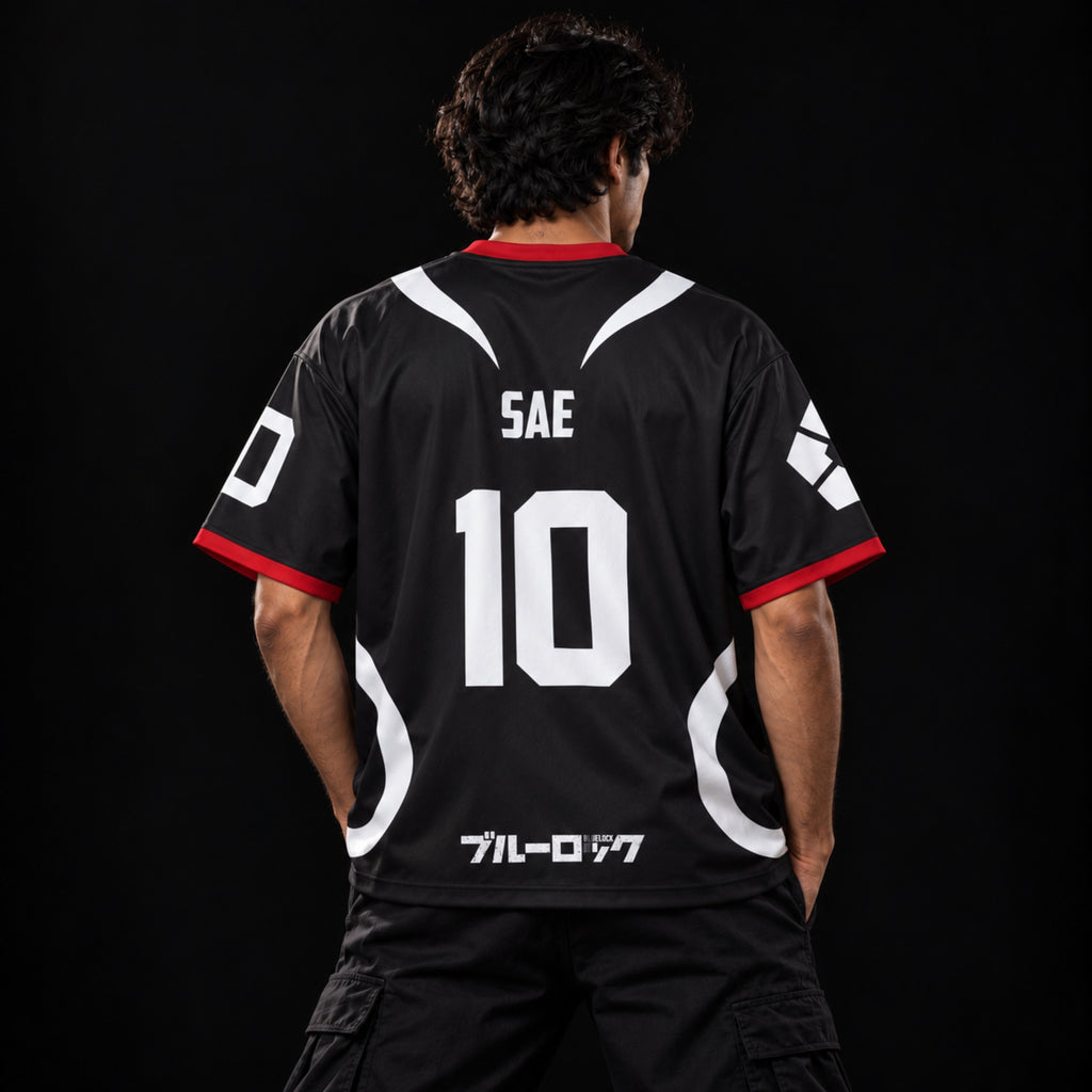 U-20 Japan Oversized Jersey Customizable [ BLACK ]