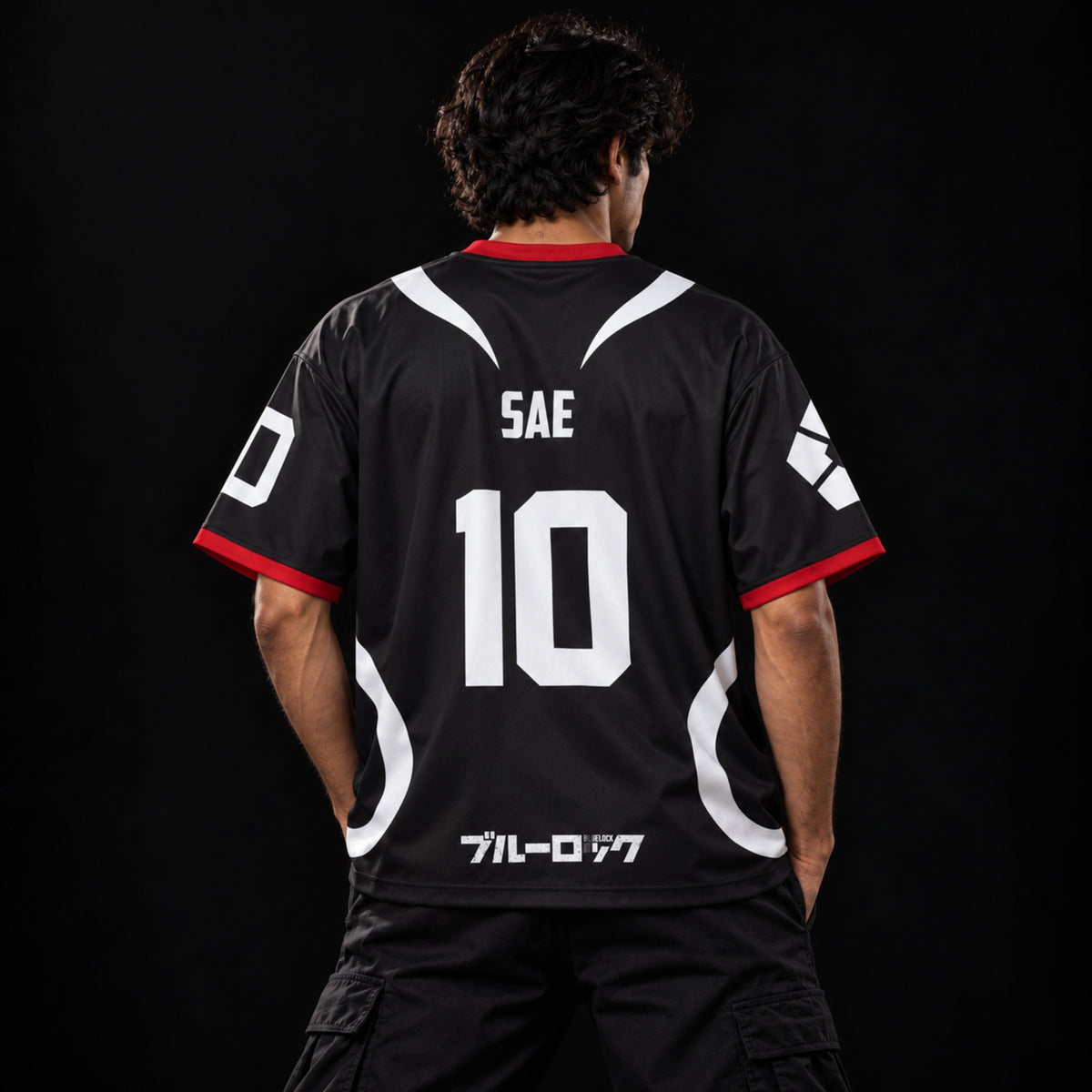 U-20 Japan Oversized Jersey Customizable [ BLACK ]