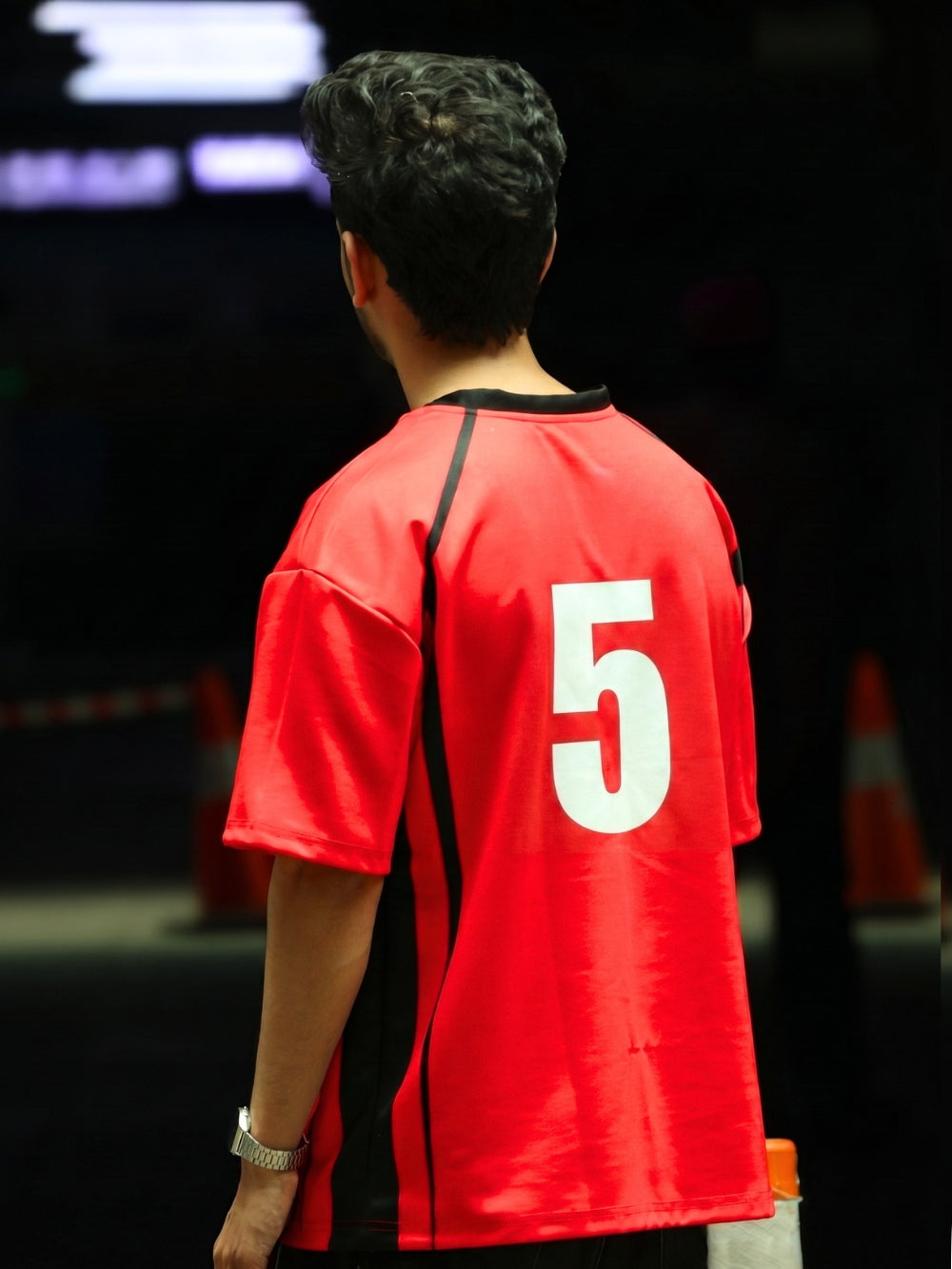 Nekoma High No. 5 Red Jersey – Oversized Fit