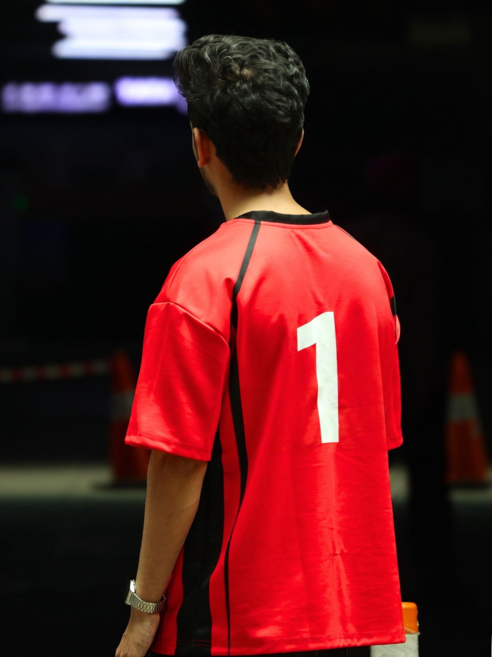 Nekoma High No. 1 Red Jersey – Oversized Fit