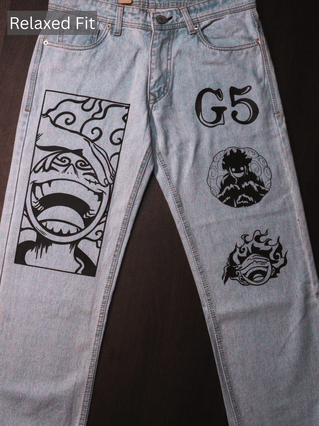 Pirate King Luffy Printed Jeans