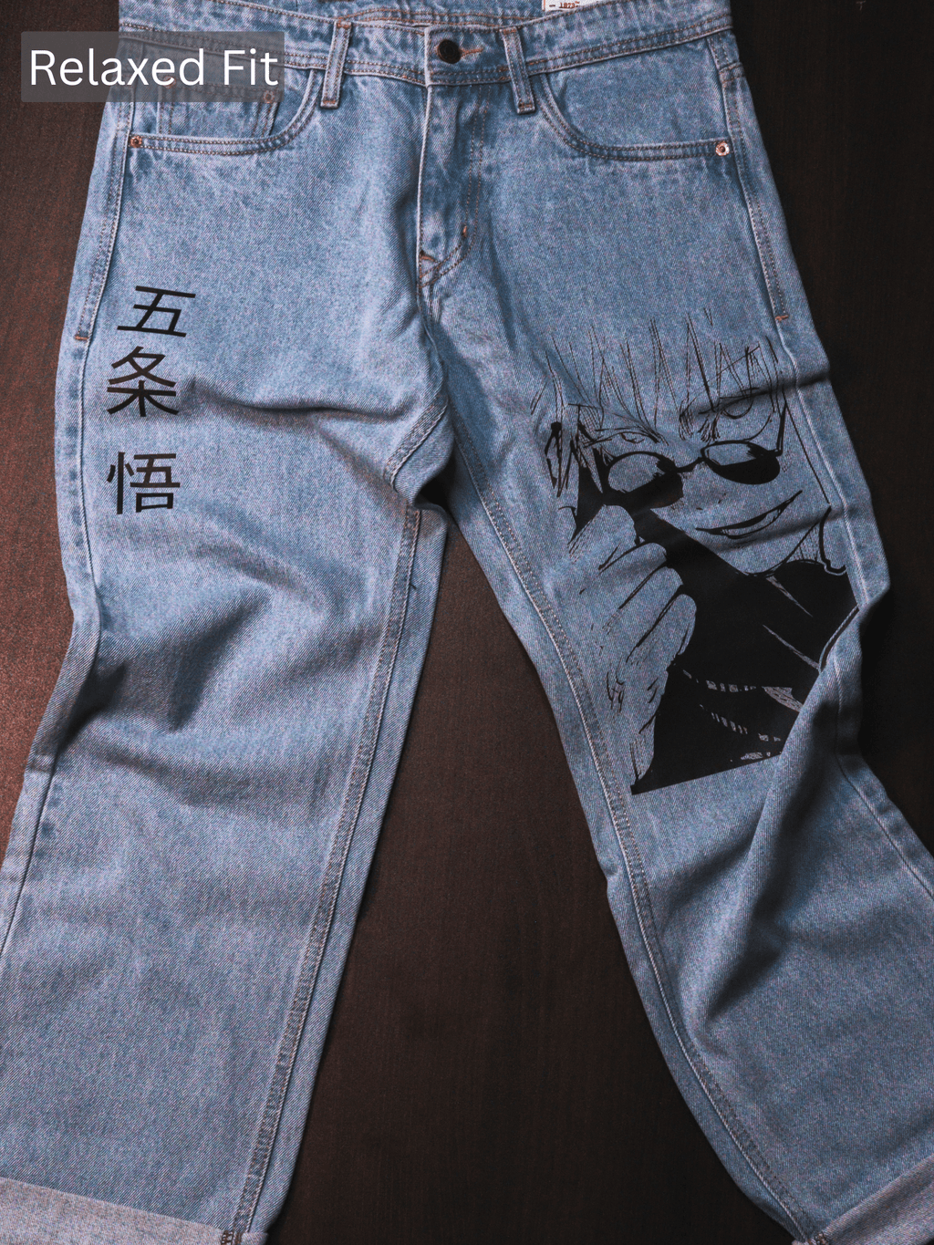 Gojo Saturo Printed Jeans