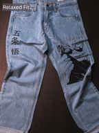 Gojo Saturo Printed Jeans
