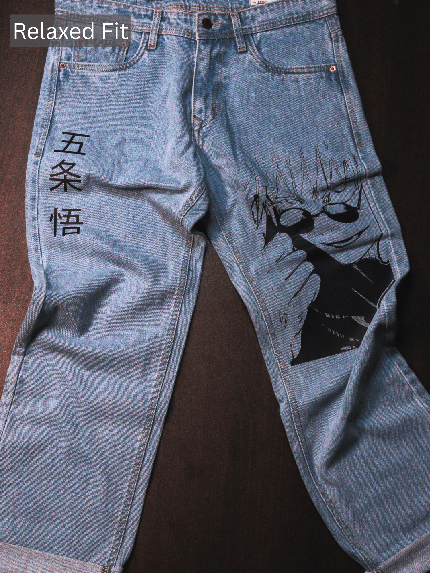 Gojo Saturo Printed Jeans