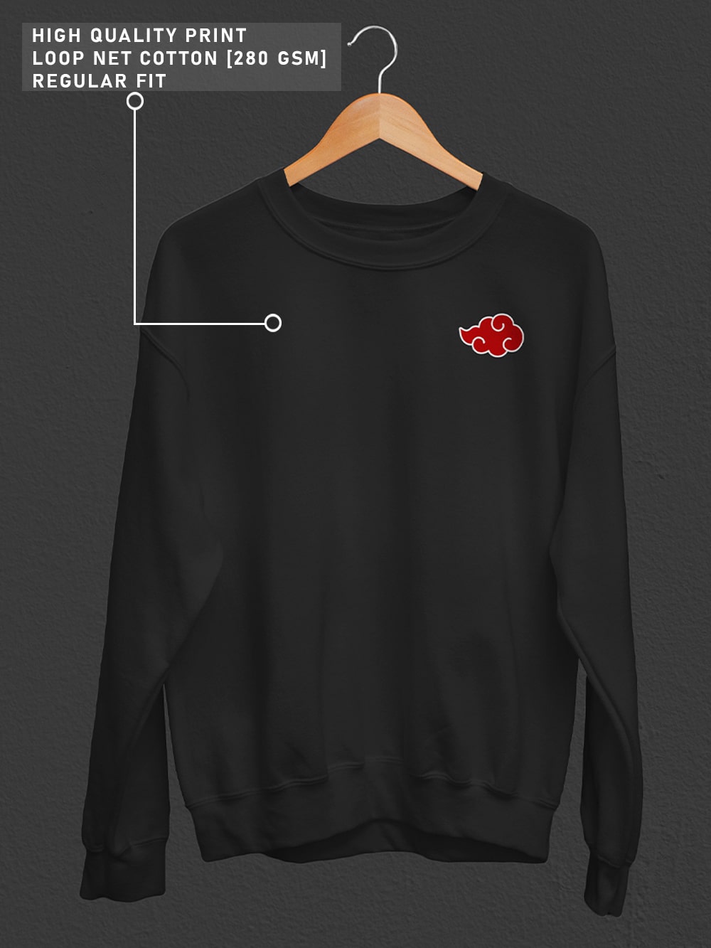 Akatsuki Symbol Anime Sweatshirt