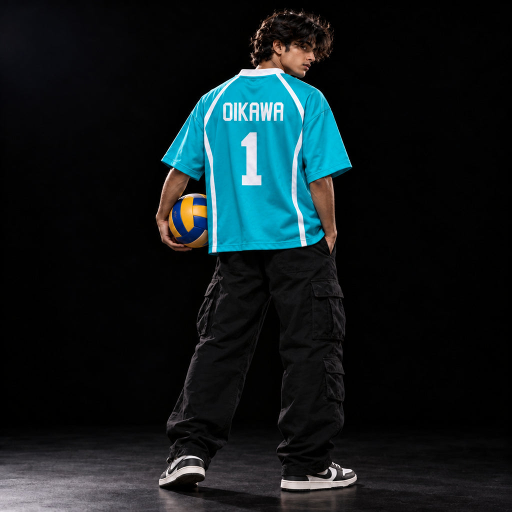 Aoba Johsai Oversized Jersey Customized [Away]