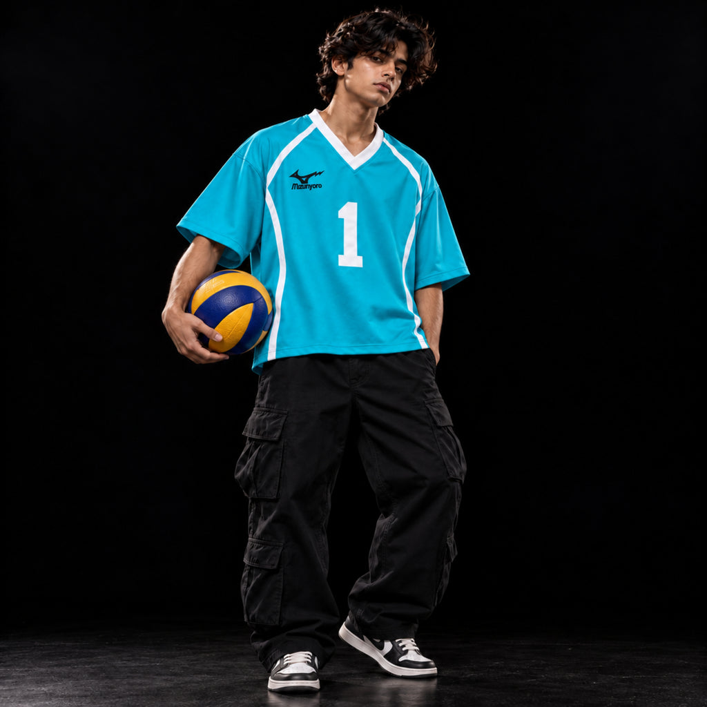 Aoba Johsai Oversized Jersey Customized [Away]