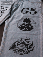 Pirate King Luffy Printed Jeans