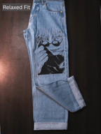 Gojo Saturo Printed Jeans