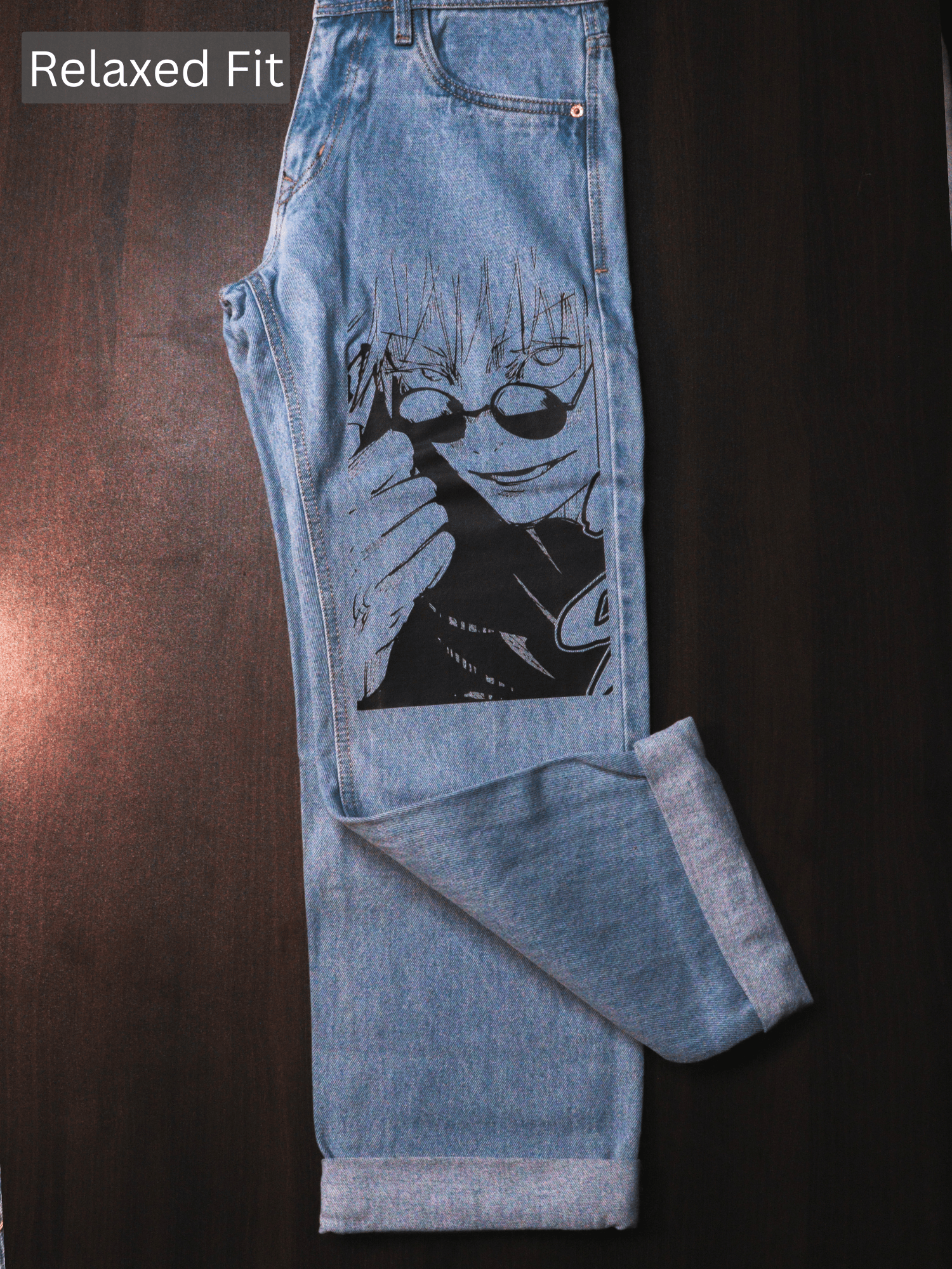 Gojo Saturo Printed Jeans