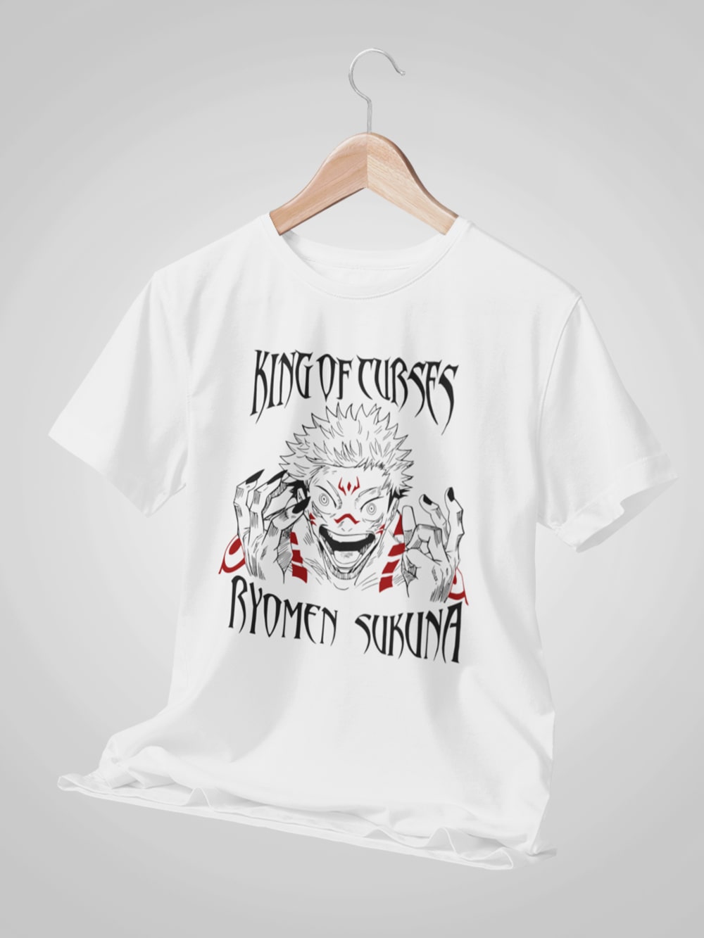 King Of Curses: Ryomen Sukuna Half Sleeve T-Shirt