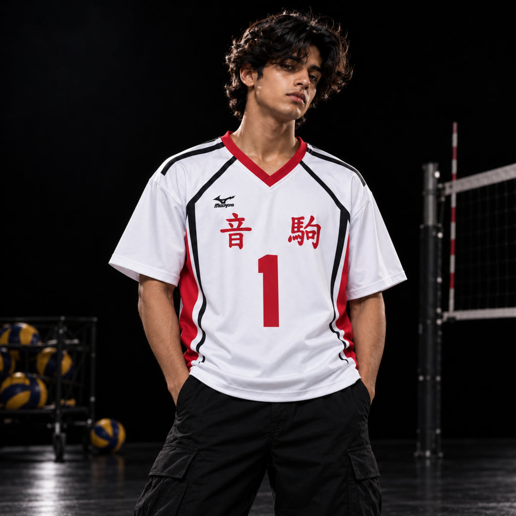Nekoma High Oversized Jersey Customized [Away]