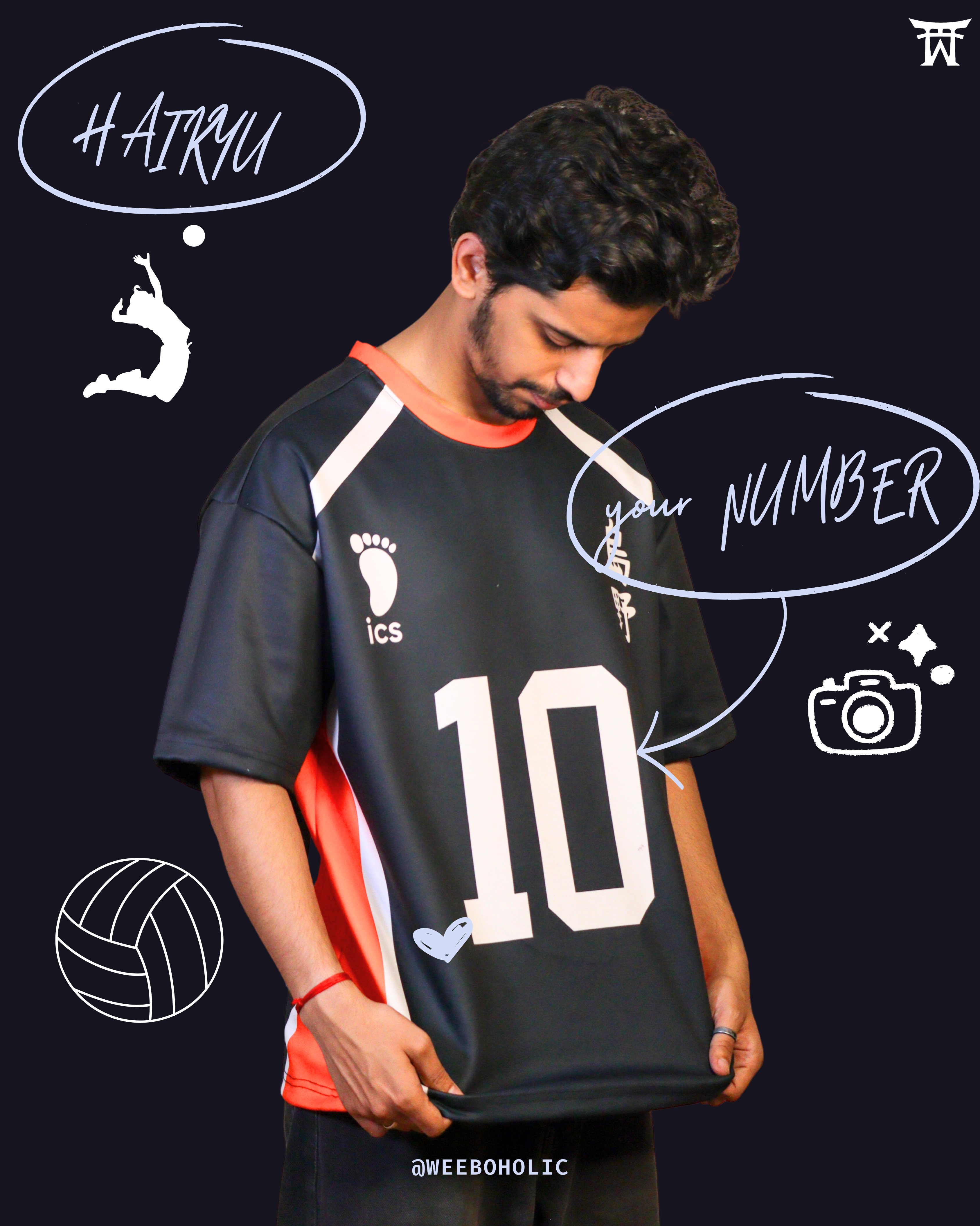 Customized Haikyuu Jersey – Oversized Fit [UNISEX]