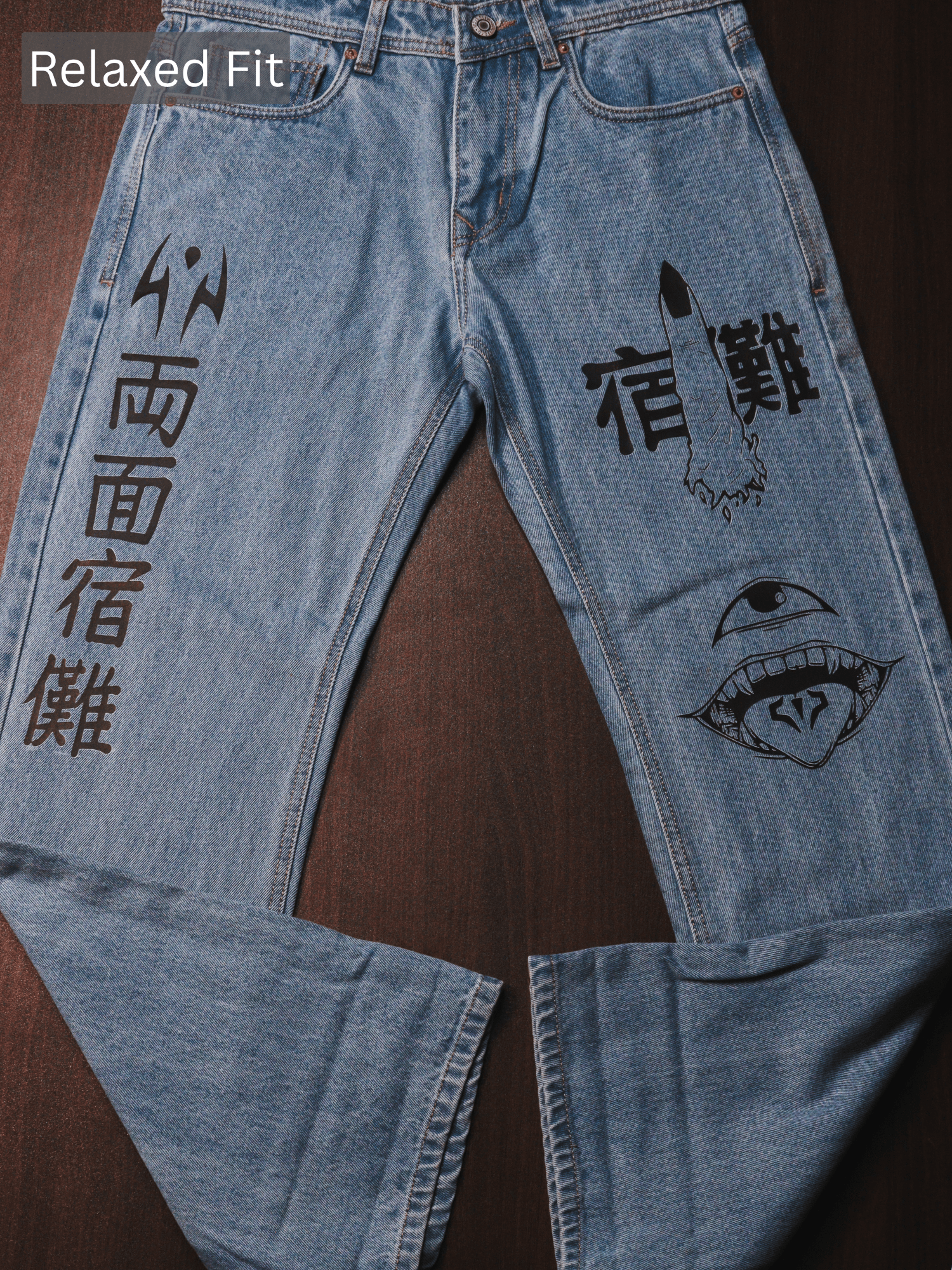 King Of Curses Printed Jeans