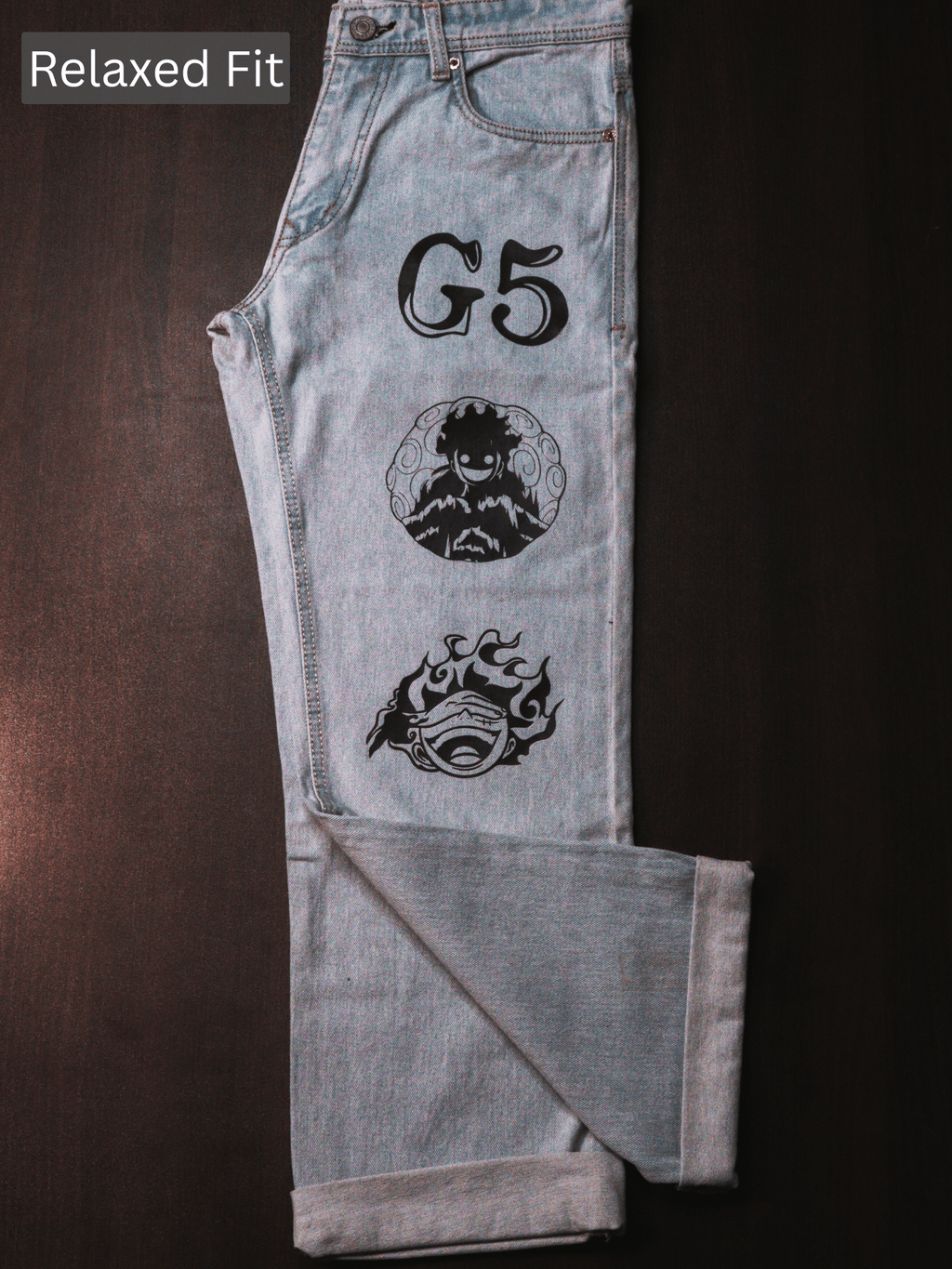 Pirate King Luffy Printed Jeans