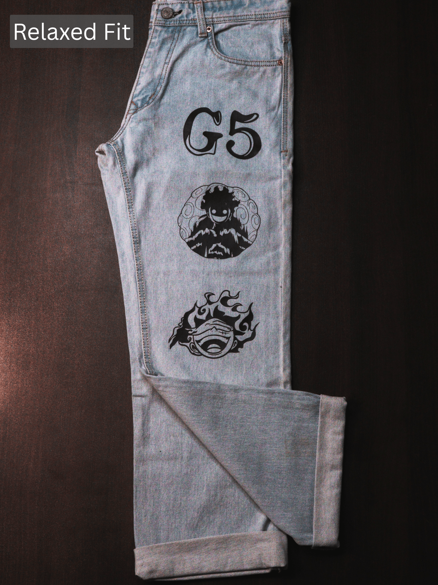 Pirate King Luffy Printed Jeans