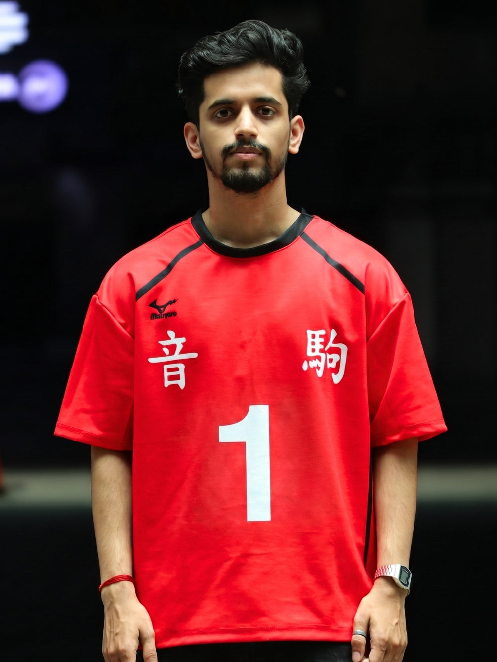 Nekoma High No. 1 Red Jersey – Oversized Fit