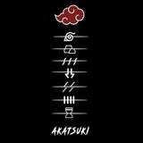 Load image into Gallery viewer, Black Half Sleeve T-Shirt | Akatsuki Half Sleeve T-Shirt | Weeboholic