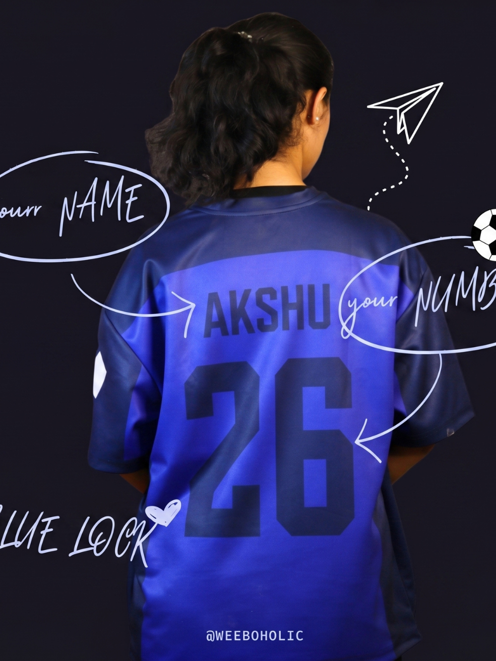 Customized Blue Lock Jersey – Oversized Fit [UNISEX]
