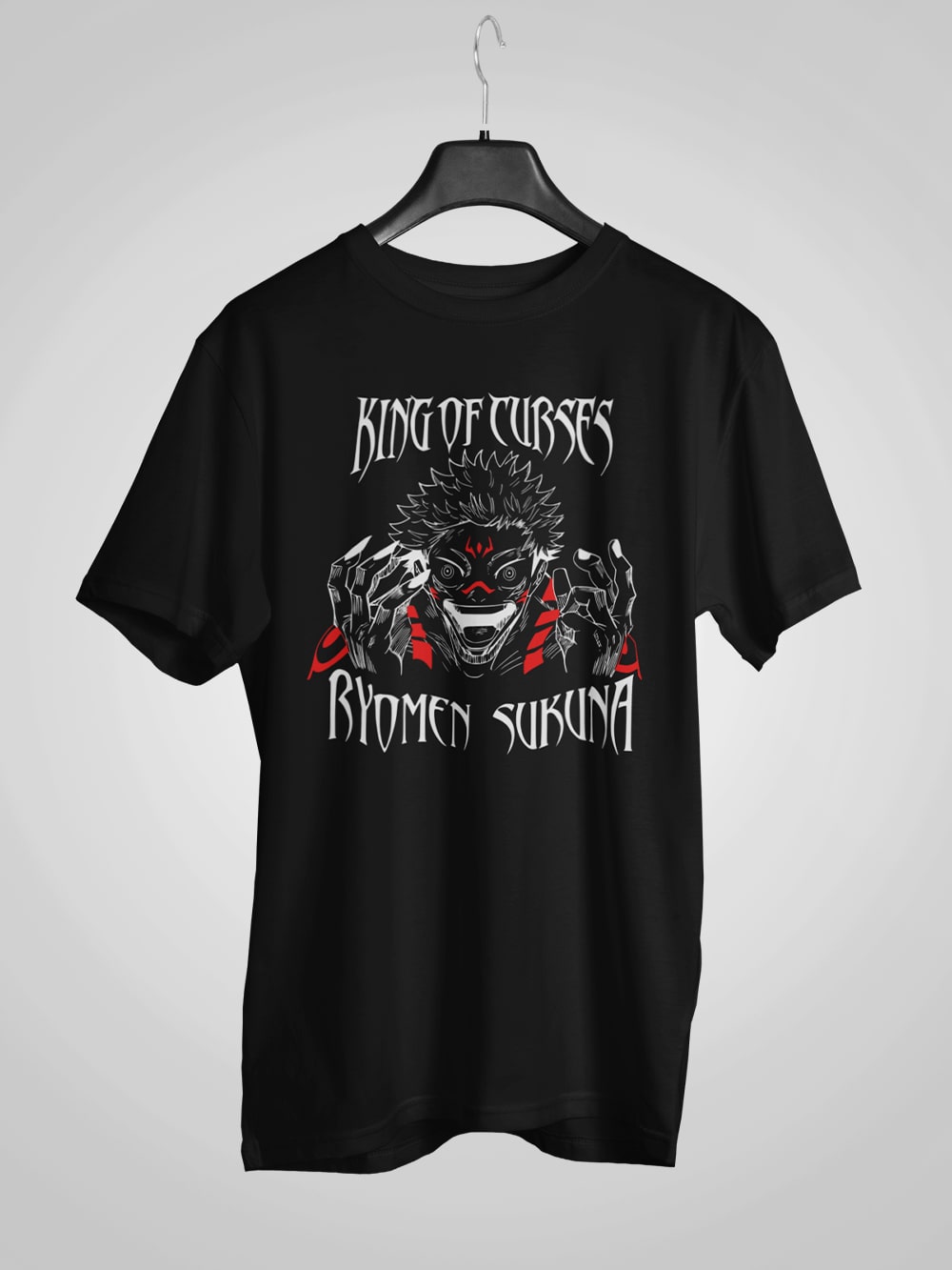 King Of Curses: Ryomen Sukuna Half Sleeve T-Shirt