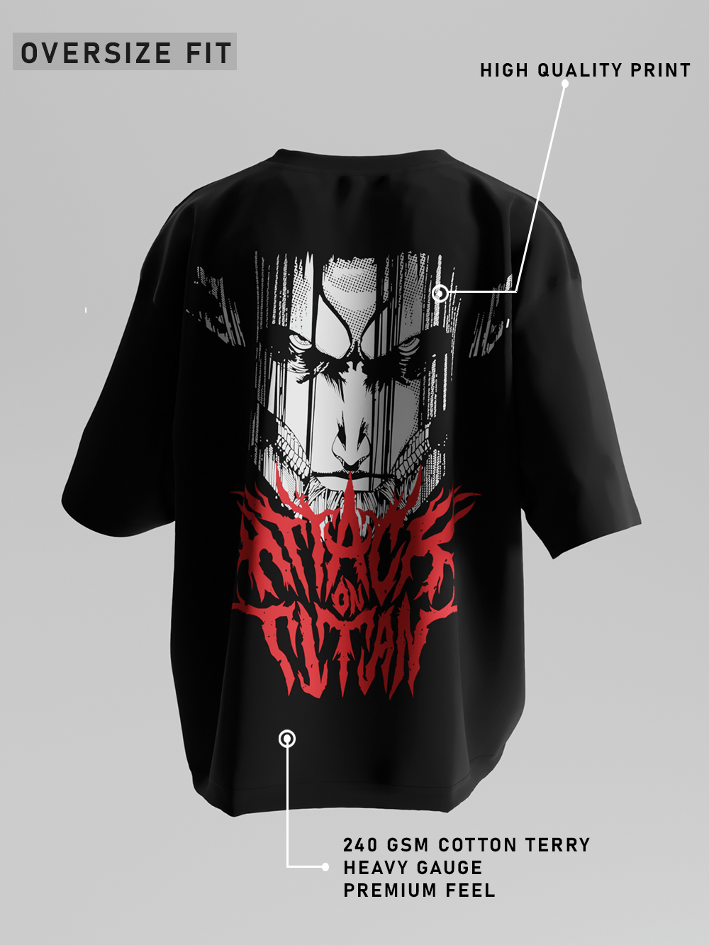 Attack On Titan Oversized T-Shirt