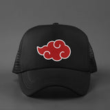 Load image into Gallery viewer, Black Anime Caps | Akatsuki Symbol Anime Caps | Weeboholic