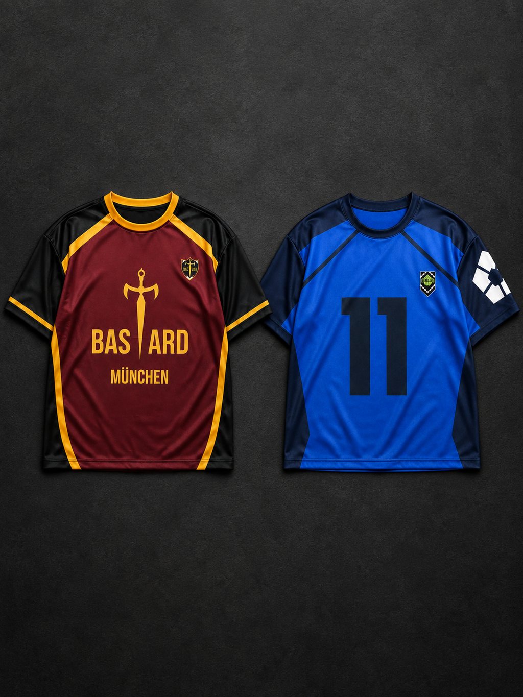 Customized Blue Lock & Bastard München Jersey Combo – Oversized Fit