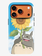 Totoro Sunflower | Premium Glossy Phone Case