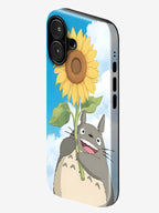Totoro Sunflower | Premium Glossy Phone Case