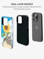 Totoro Sunflower | Premium Glossy Phone Case
