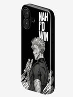 Gojo – Nah I'd Win | Premium Glossy Phone Case