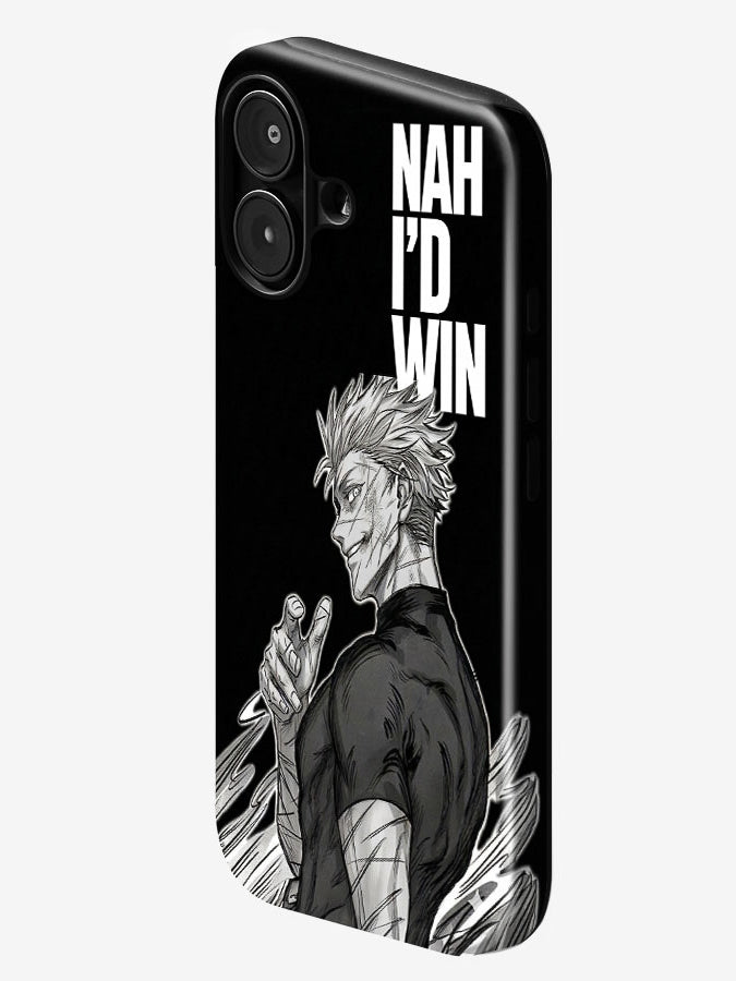 Gojo – Nah I'd Win | Premium Glossy Phone Case