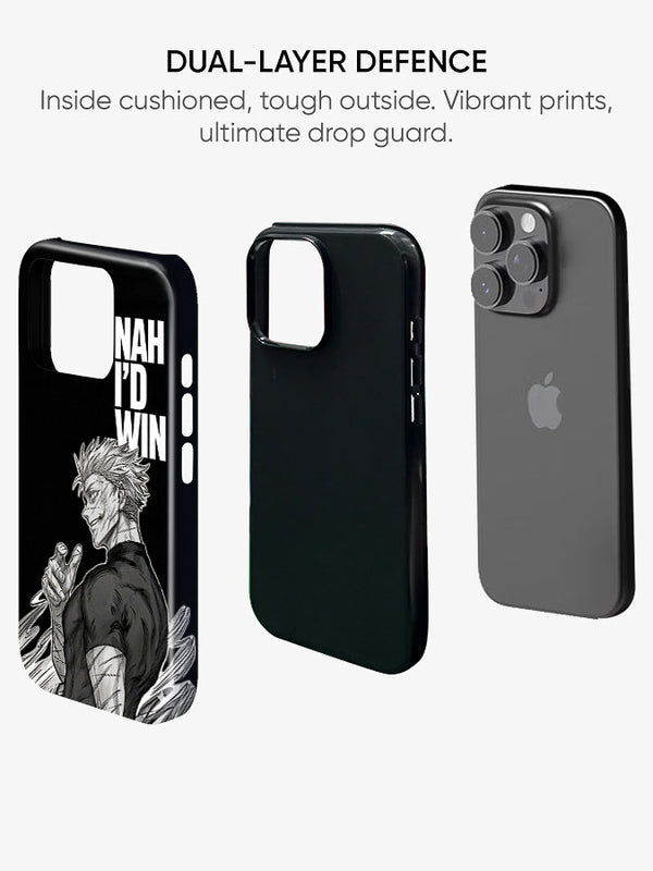 Gojo – Nah I'd Win | Premium Glossy Phone Case