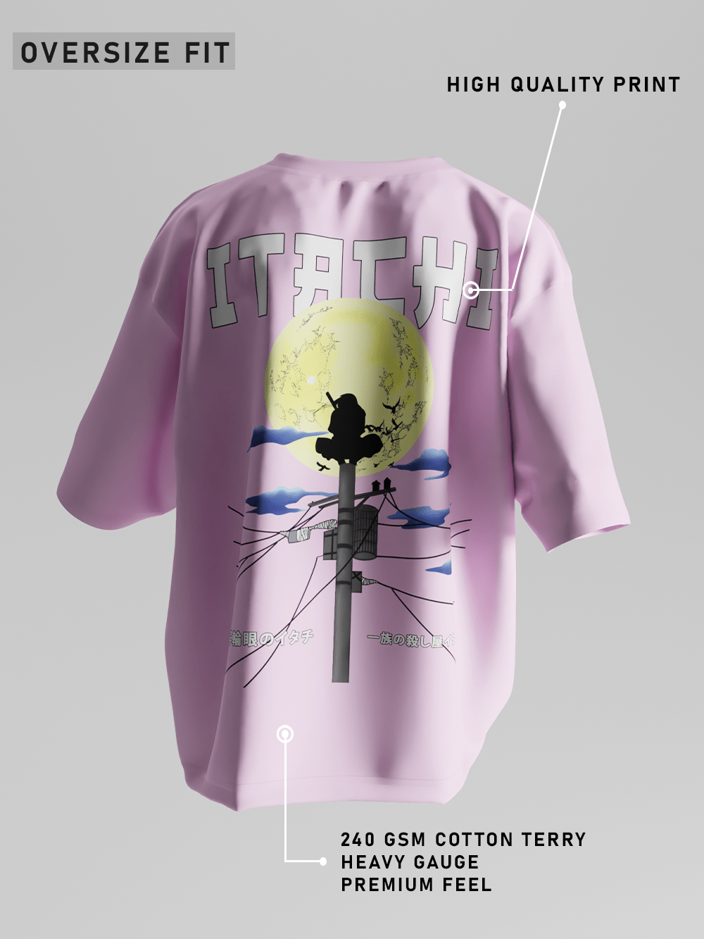 Itachi of the Sharingan Oversized T-Shirt