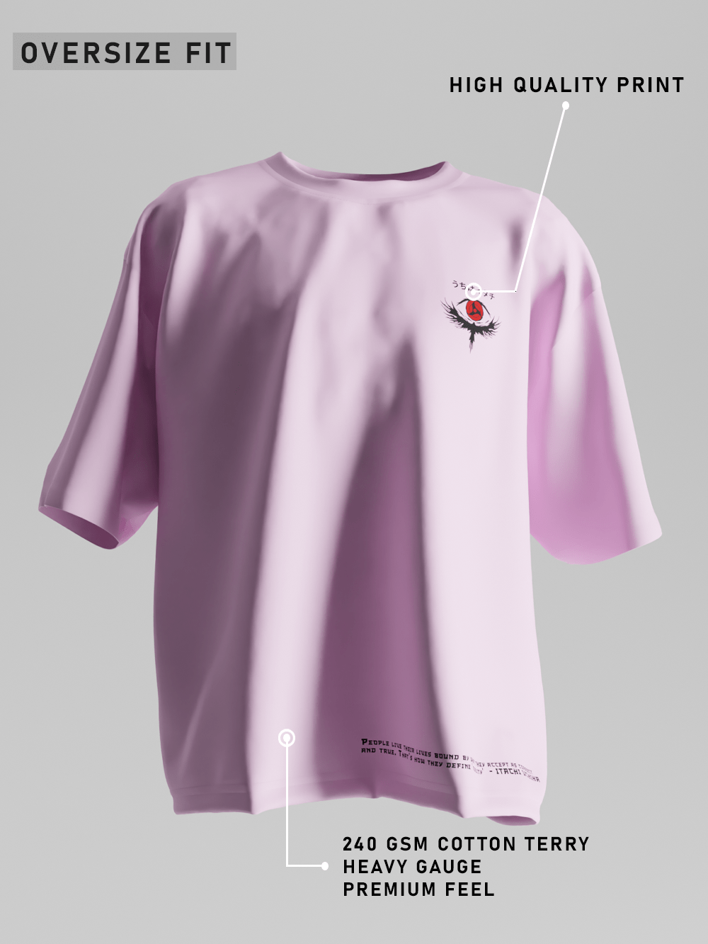 Itachi of the Sharingan Oversized T-Shirt