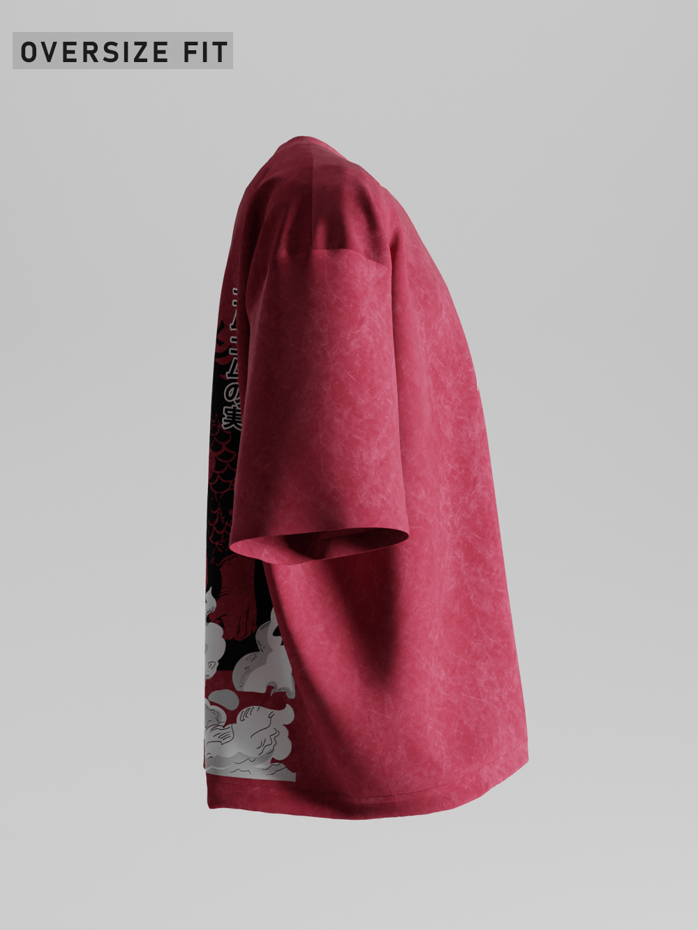 Luffy vs Kaido Oversized T-Shirt ( Acid Washed)