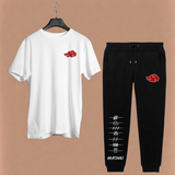 Load image into Gallery viewer, White T-Shirt &amp; Jogger Set | Weeboholic