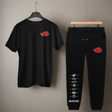 Load image into Gallery viewer, T-Shirt &amp; Jogger Set | Black T-Shirt &amp; Jogger Set | Weeboholic