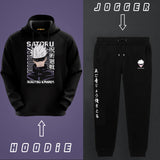 Load image into Gallery viewer, Saturo Gojo Anime Hoodie &amp; Jogger Combo