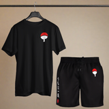 Load image into Gallery viewer, Uchiha Clan T-Shirt &amp; Shorts Combo